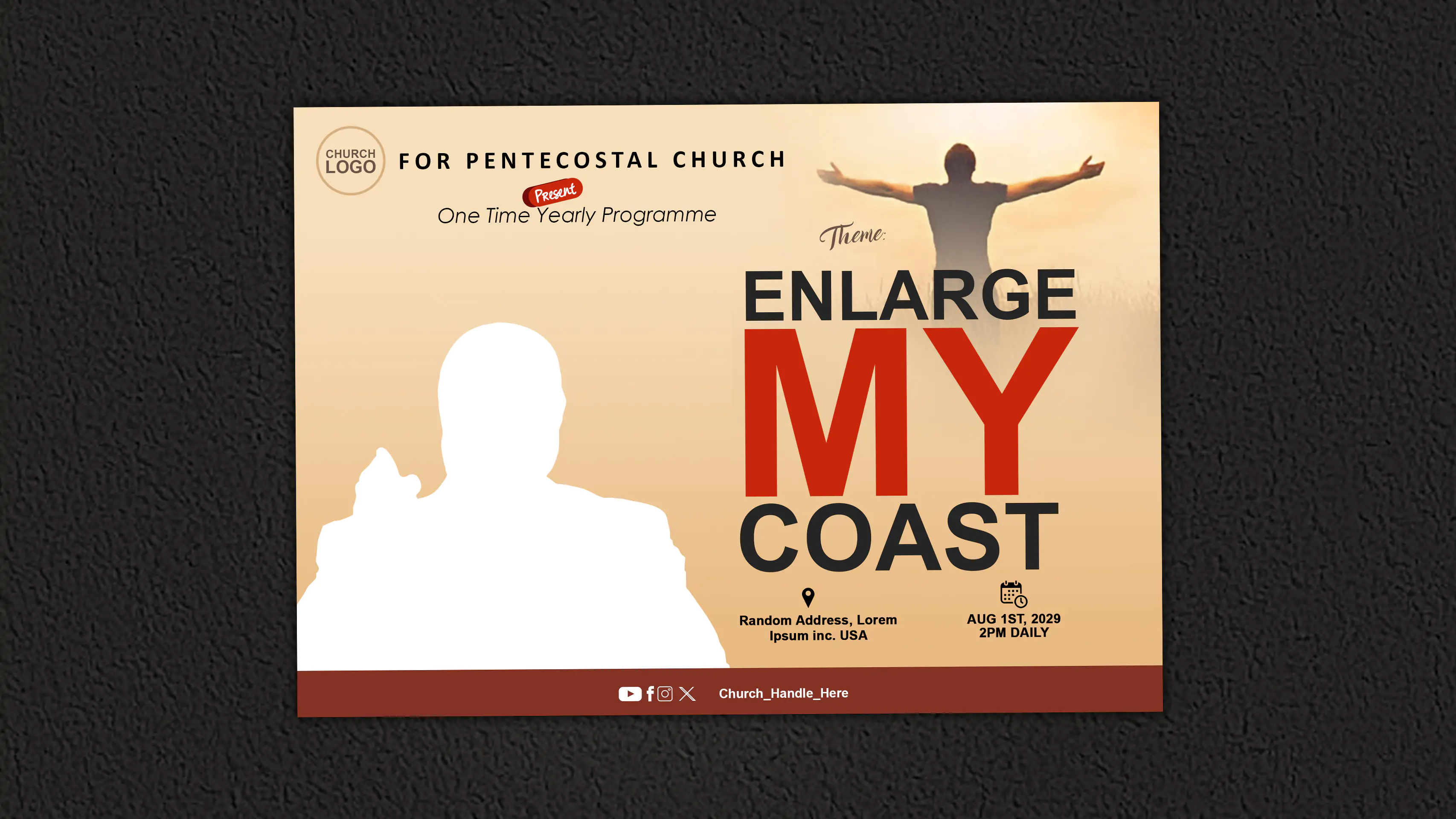 Printable Church Event Flyer | A5 Size